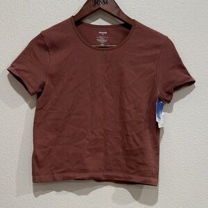 Abound Brown Crop Top